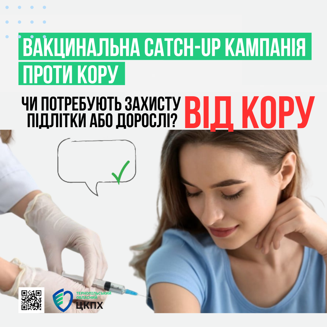 Чи потребують захисту від кору підлітки або дорослі?