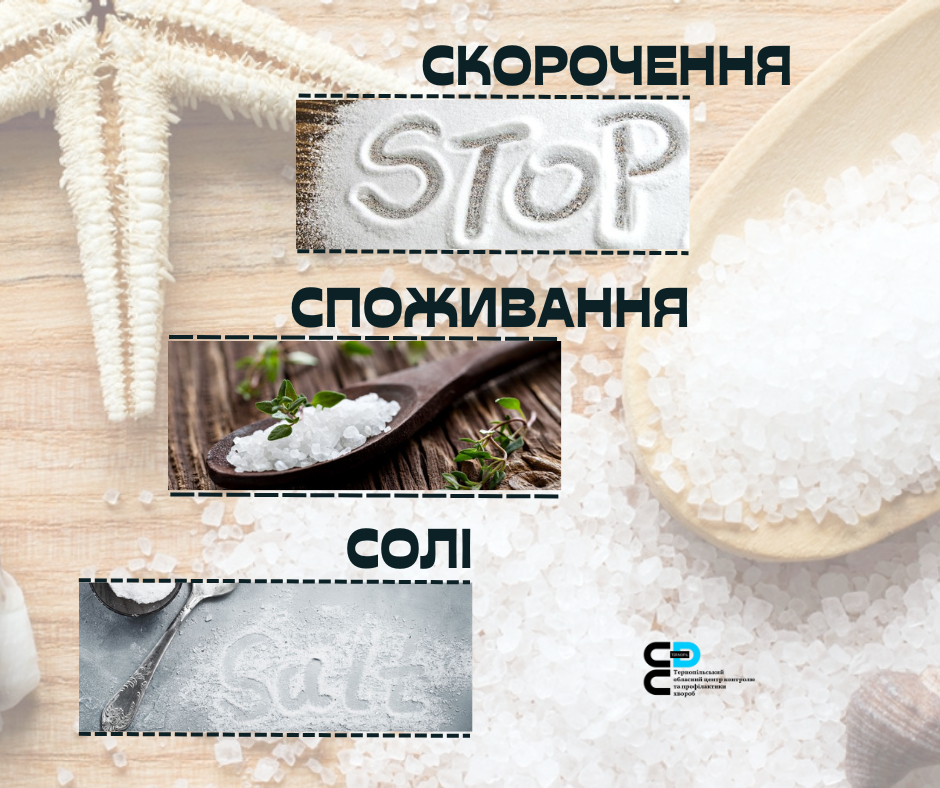 ❌ Скорочення споживання солі 🧂