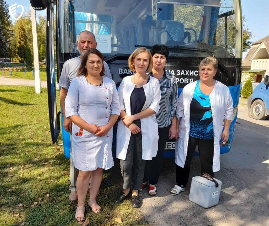 🚑Вакцинальний автобус Чортківського міськрайонного центру ДУ «ТОЦКПХ МОЗ» продовжує свою роботу