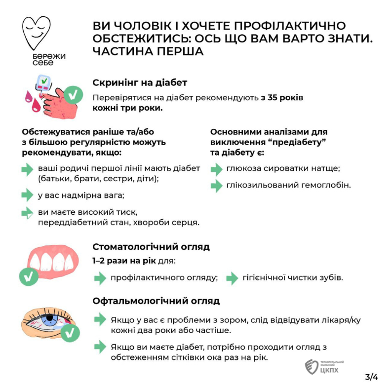 📝 Чек-ап для чоловіків: які обстеження потрібно проходити у лікаря регулярно