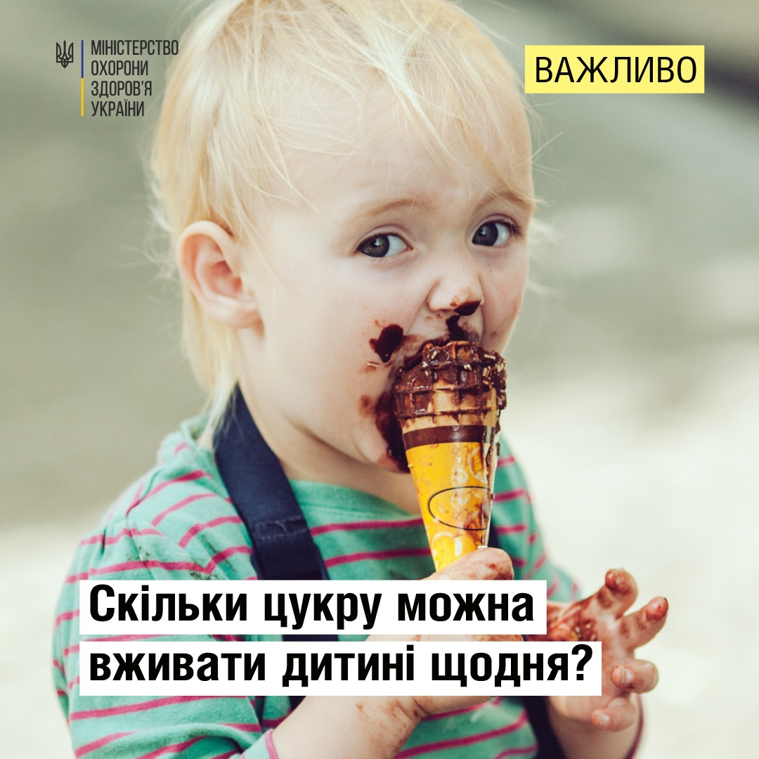 Скільки цукру можна вживати дитині щодня?