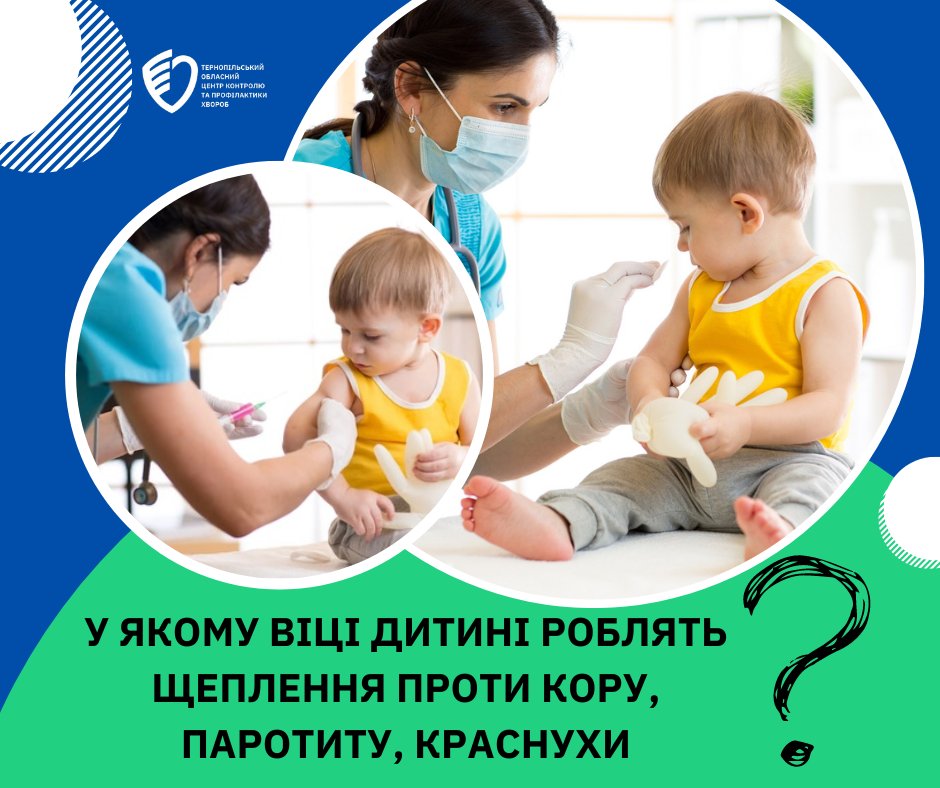 У якому віці дитині роблять щеплення проти кору, краснухи, паротиту?