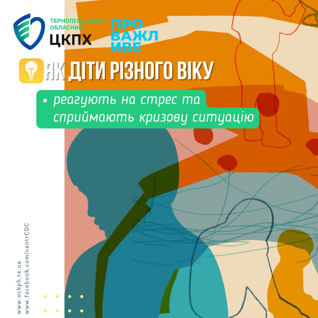 Як діти різного віку реагують на стрес та сприймають кризову ситуацію?