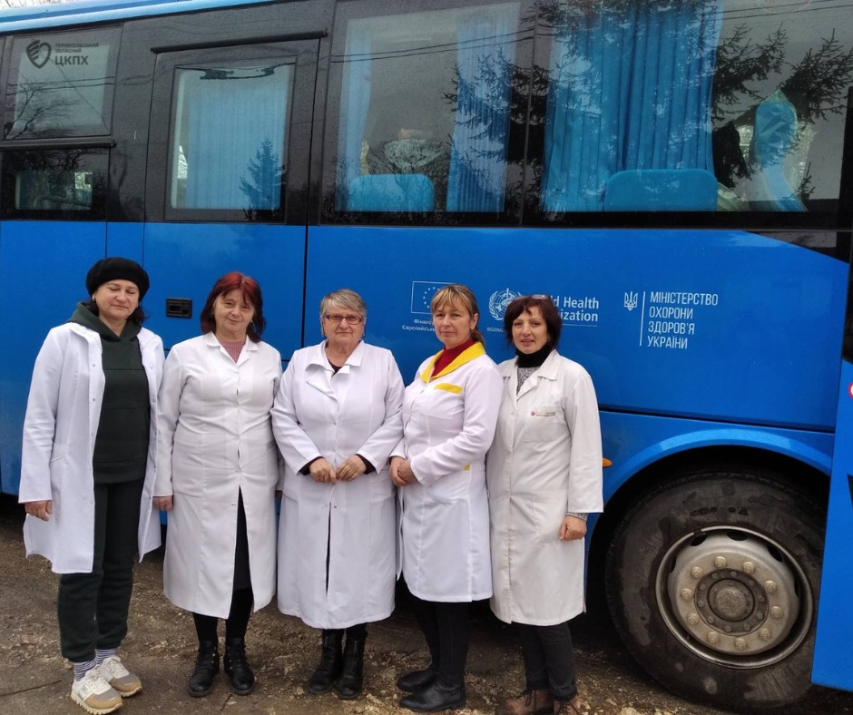 Вакцинальний автобус Кременецького міськрайонного центру ДУ «Тернопільський ОЦКПХ МОЗ» працював на території Лопушненської ОТГ