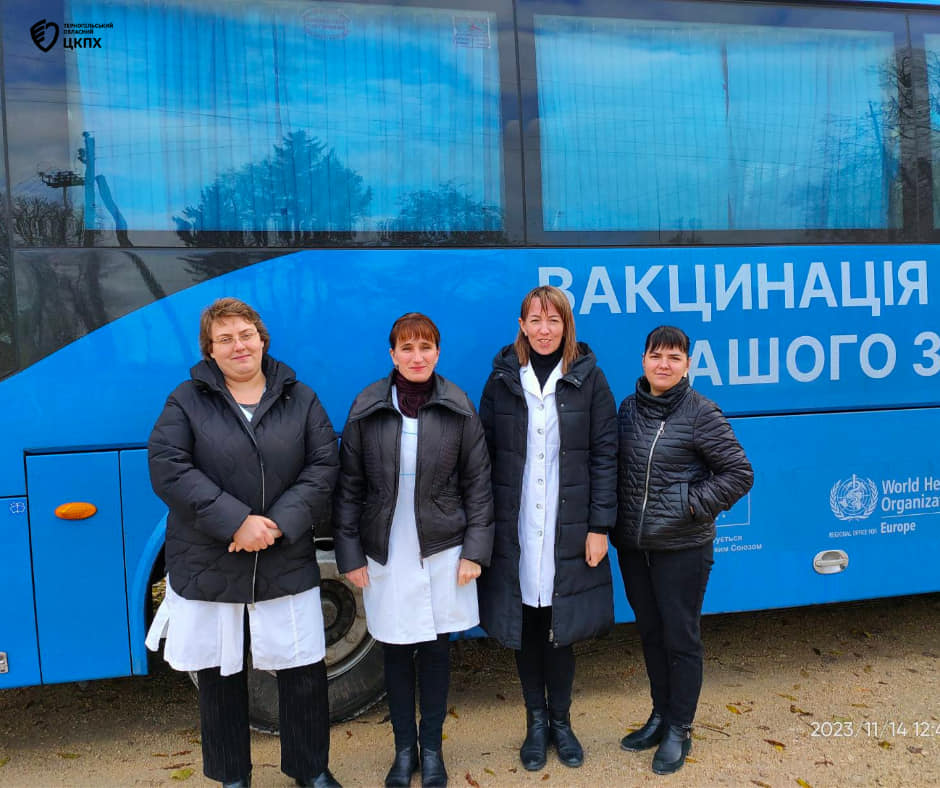 У Скориківській ТГ працював вакцинальний автобус Тернопільського міськрайонного центру ДУ «Тернопільський ОЦКПХ МОЗ»