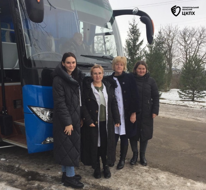 Вакцинальний автобус Чортківського міськрайонного центру ДУ «ТОЦКПХ МОЗ» працював в Нагірянській ОТГ