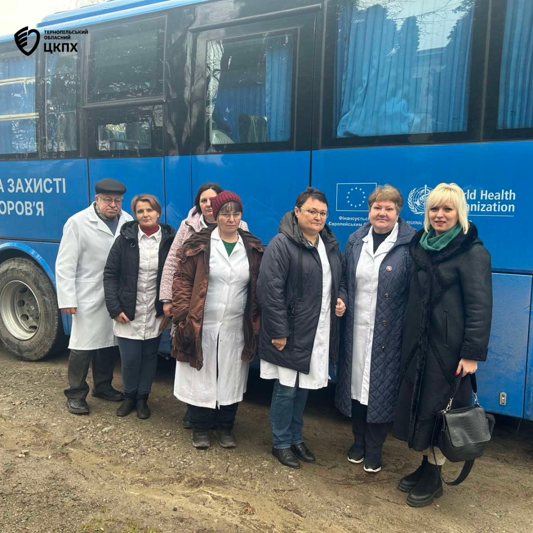 Вакцинальний автобус Чортківського МРЦ працював у Скала-Подільській ТГ