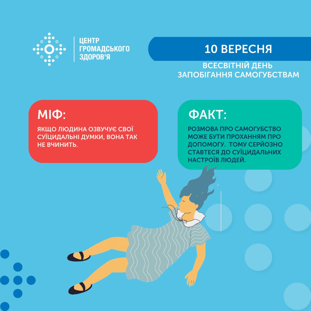 Тема самогубства у нашому суспільстві досі оточена стигмою, табу та міфами