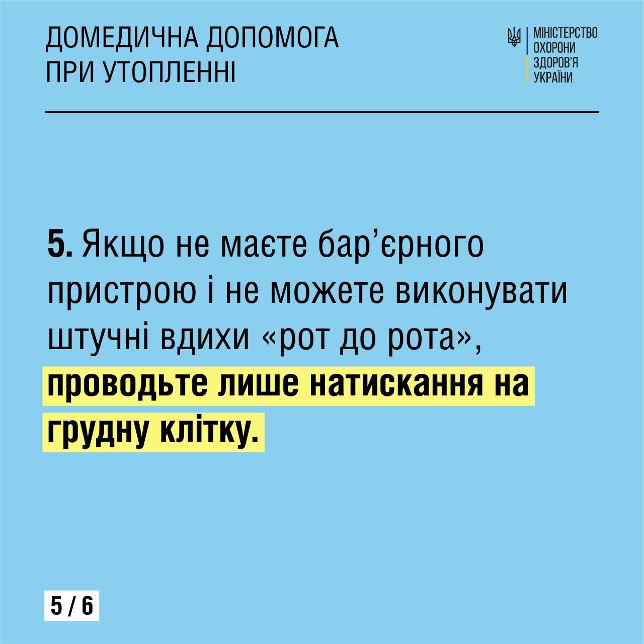 Медична допомога при утопленні