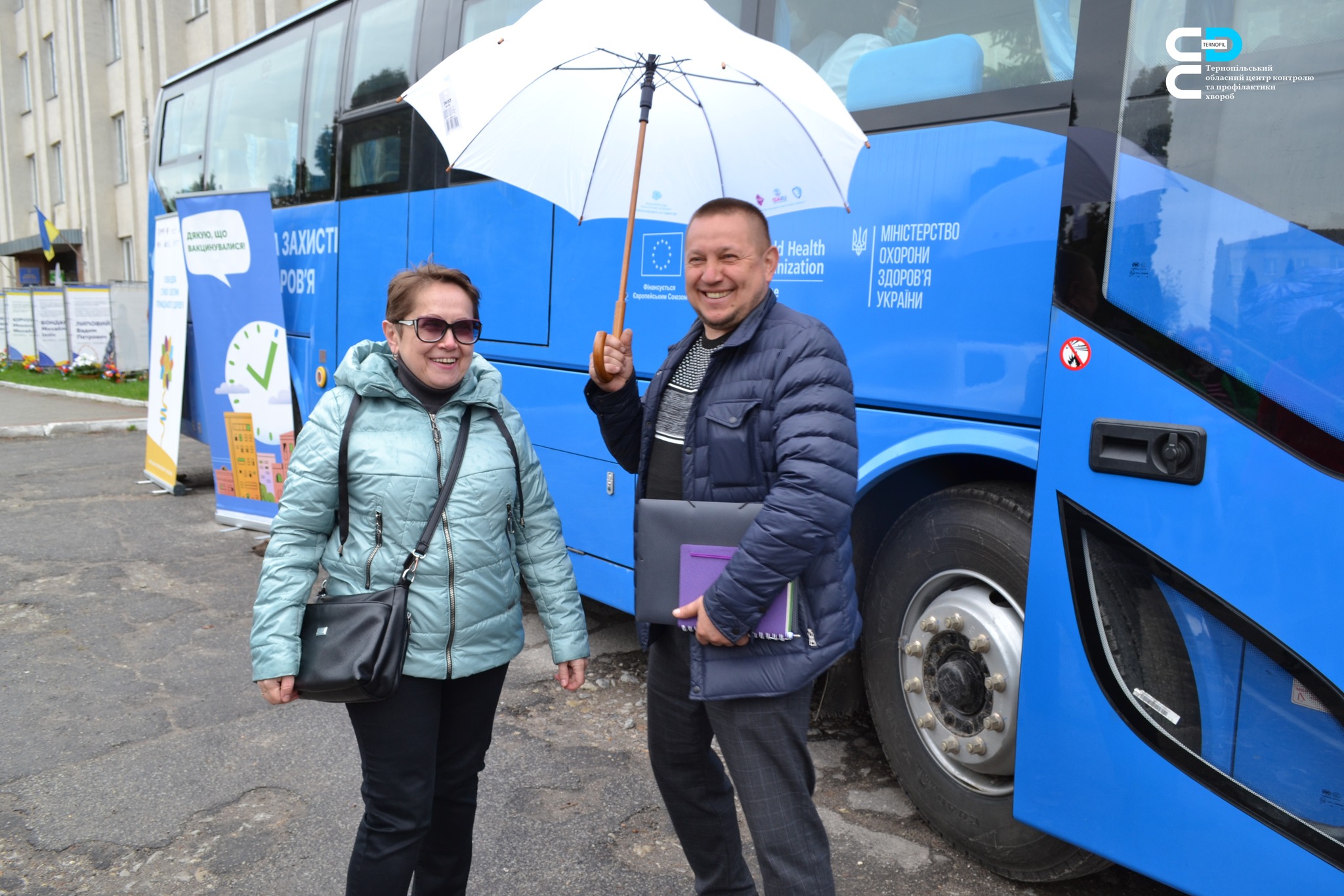 🚑 У Шумську працював вакцинальний автобус Центру контролю профілактики хвороб 