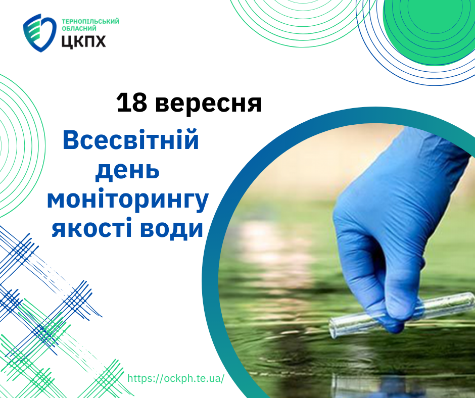 🌐  18 вересня Всесвітній день моніторингу якості води